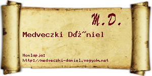 Medveczki Dániel névjegykártya