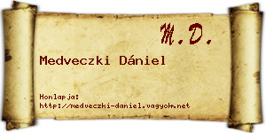 Medveczki Dániel névjegykártya